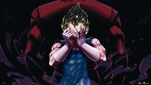 Dragon Ball Z - Majin Vegeta کاغذدیواری  HD