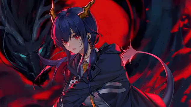 Дракон Чен | Arknights (аниме видеоигра) 4K обои