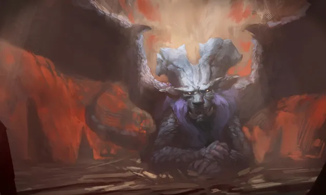 Dragon Creatură legendară 4K imagine de fundal