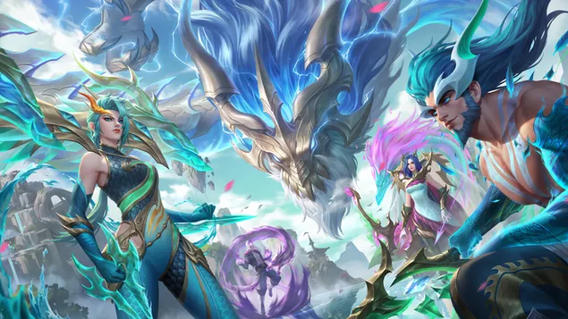드래곤맨서 스킨 챔피언 - 리그 오브 레전드 (LOL) 4K 배경화면