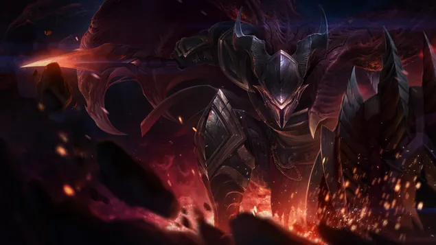Шпалери Dragonslayer 'Pantheon' Rework Splash Art - League of Legends (LOL) 8K