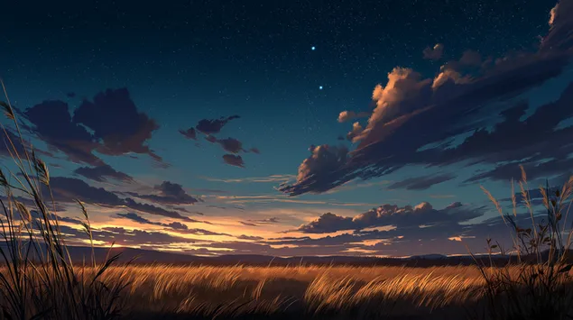 dramaatiline paikeseloojang rohtunud pollu horisondi kohal allalaadimine