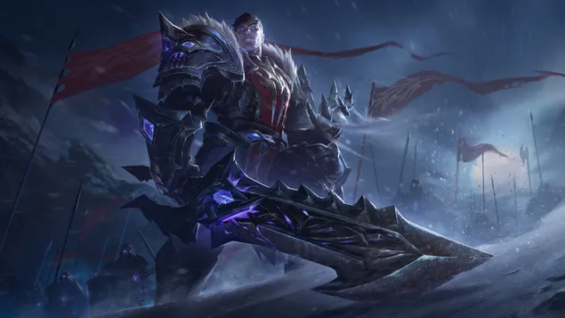 Dreadknight 'Garen' Wild Rift Splash Art - League of Legends (LOL) 4K wallpaper