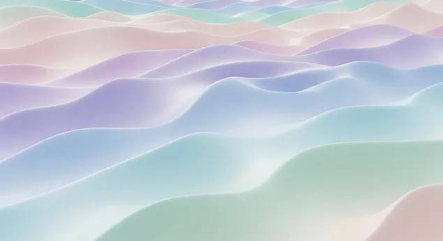 Мечтани пастелни меки вълни 8K тапет