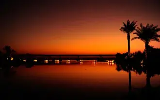 palma e dubait reflektimi i perendimit te diellit shkarkim