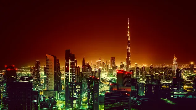 Pemandangan kota Dubai unduhan