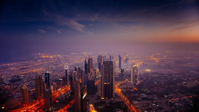 Dubai Sunrise 4K wallpaper
