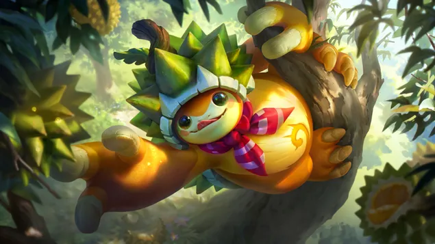 Durian-verdediger 'Rammus' | League of Legends (LOL) 8K achtergrond