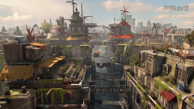 Dying Light 2 - Oraș 4K imagine de fundal