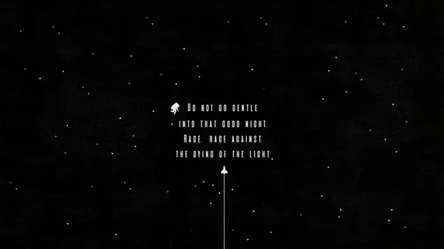 Dylan Thomas | Poema de la nit 4K fons de pantalla