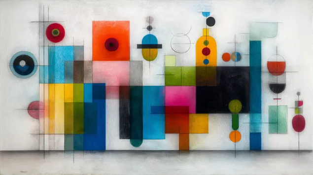 bo cuc hinh hoc truu tuong dong, phong cach picasso-feininger tai xuong