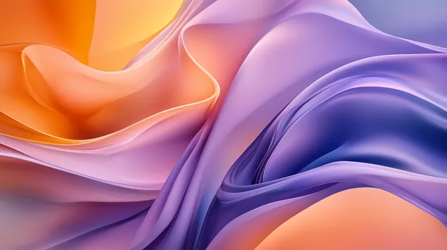 Art Dinamik Fluid me Gradiente të buta rrezatuese 8K sfond