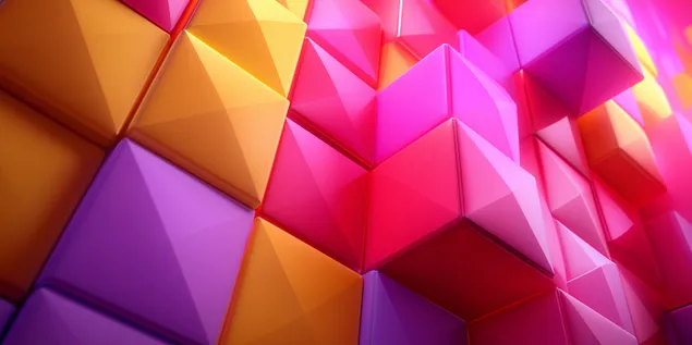 dinamichen geometrichen abstrakt s prepleteni kubcheta i piramidi izteglyane