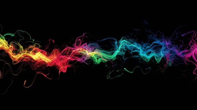 dynamic neon cables on black canvas download
