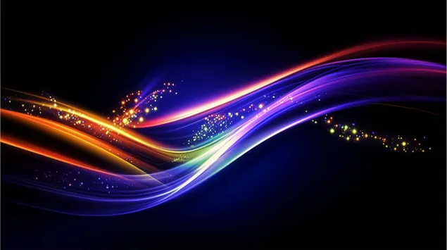 Dinamiskas neona takas ar dzirkstošiem akcentiem 8K fona tapete