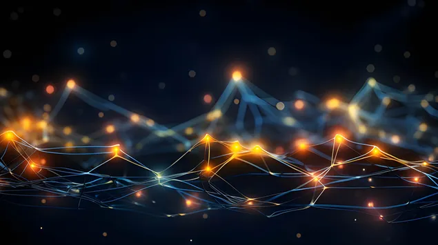 Rrjeti dinamik i nyjeve të inteligjencës artificiale 2K sfond