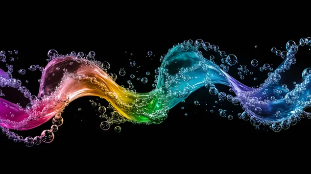 dynamiske vandboblemonstre med stralende farver download