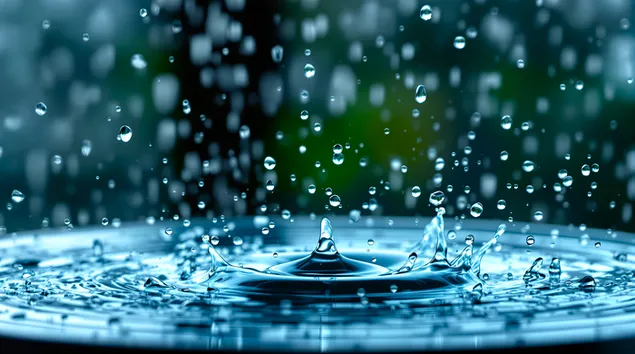 dinamiese waterkroon: verfrissende druppels en spatsels aflaai