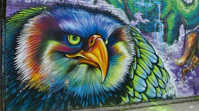 Graffiti Àguila baixada