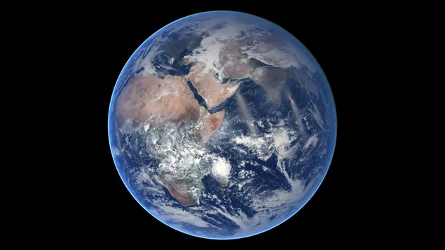 la tierra desde el espacio 4K fondo de pantalla