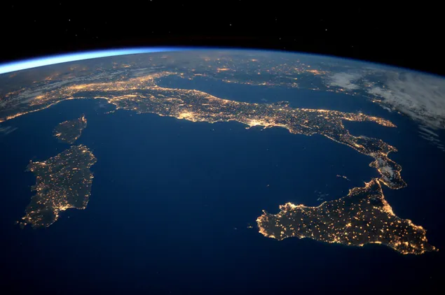Earth lights from the space download