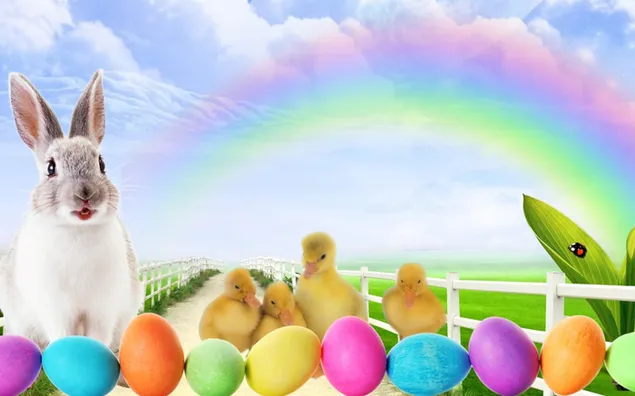 Easter Bunny & Chick download