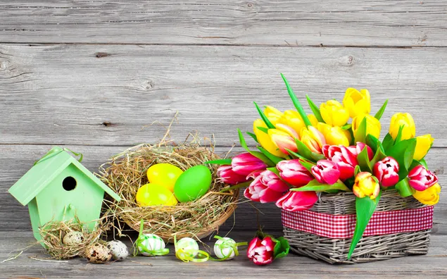 Easter Egg - Tulip and Basket