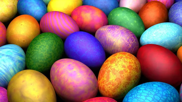 Easter - Multicolor Eggs HD wallpaper