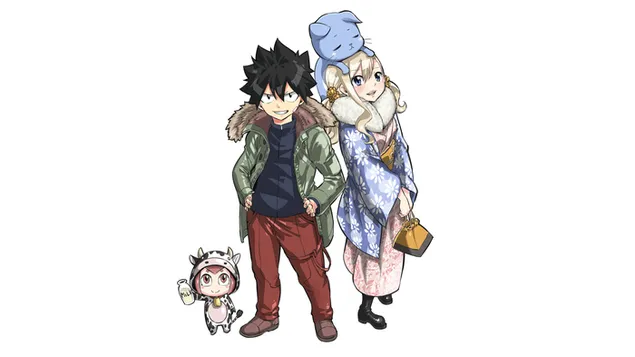 Edens Zero - EM Pino, Happy, Rebecca, Shiki Granbell 4K baggrundsbillede