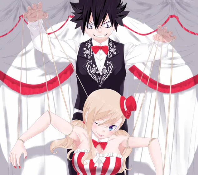 Edens Zero - Shiki Granbell & Rebecca (poppespeler) 2K muurpapier