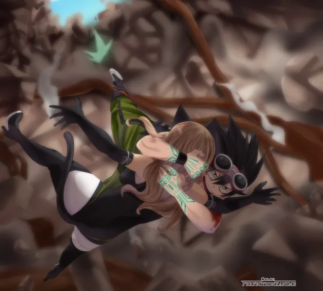 Edens Zero - Shiki Granbell & Rebecca 2K muurpapier