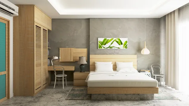 eenvoudige stijlvolle slaapkamer download