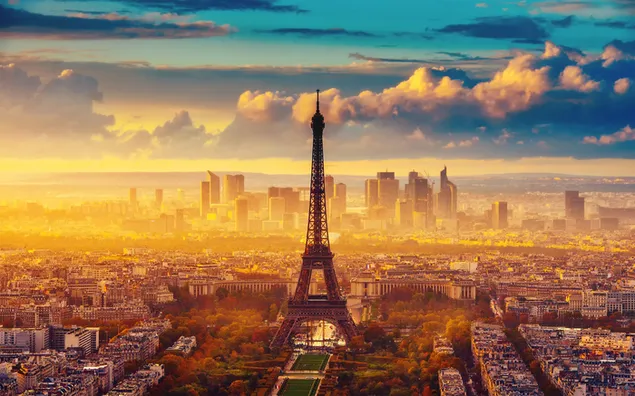 Eiffel-Blick vom Himmel