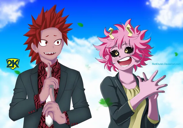 Eijiro Kirishima și Mina Ashido 2K imagine de fundal
