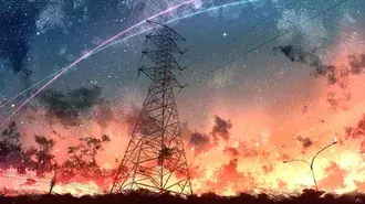pemandangan anime tenaga listrik unduhan