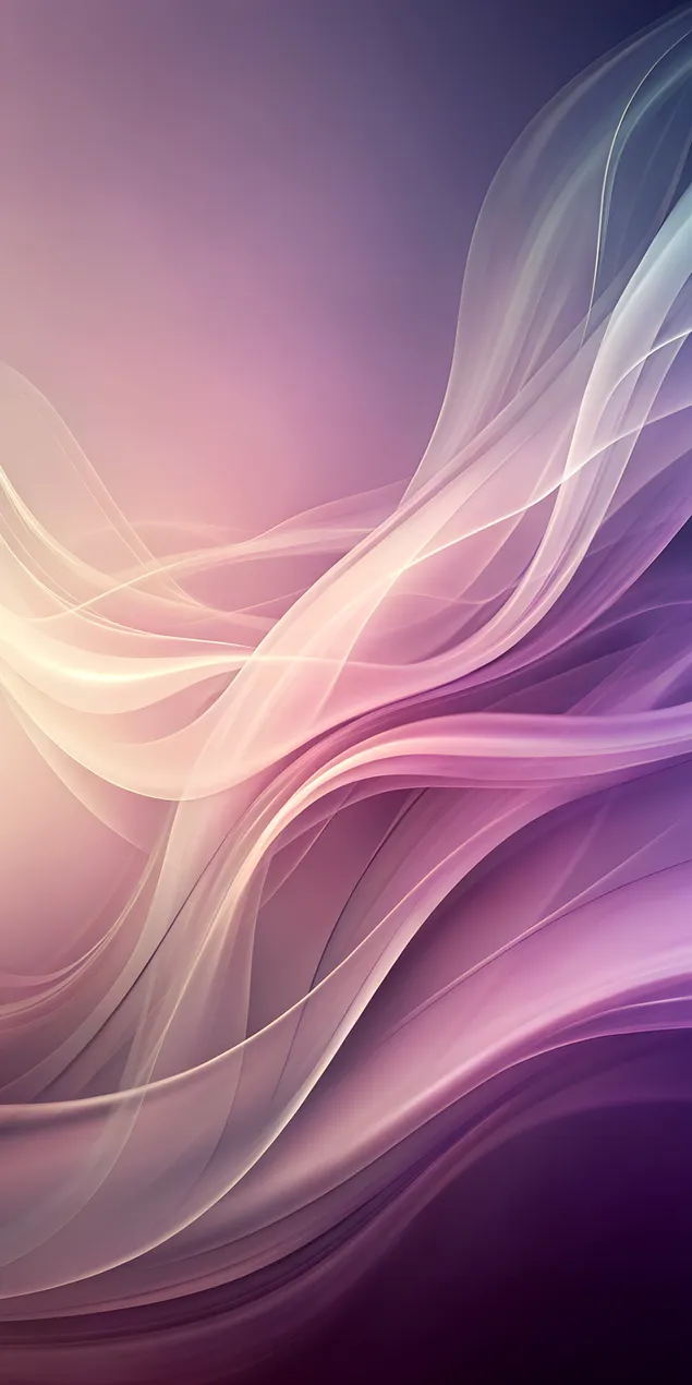 Dégradé abstrait élégant avec des tons rose et lilas doux sur un fond brumeux serein 2K fond d'écran