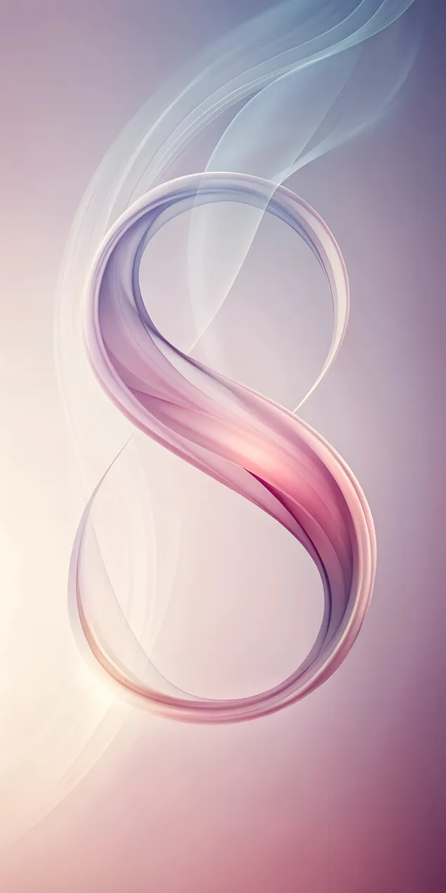 Elegante nastro astratto con sfumature rosa e lavanda su sfondo morbido 2K sfondo