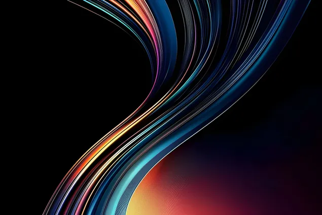 Elegant flux de llum i color 2K fons de pantalla