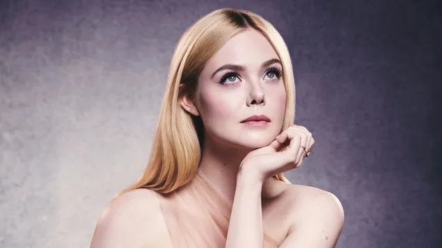 Elle Fanning | Pelakon Amerika Cantik 4K kertas dinding