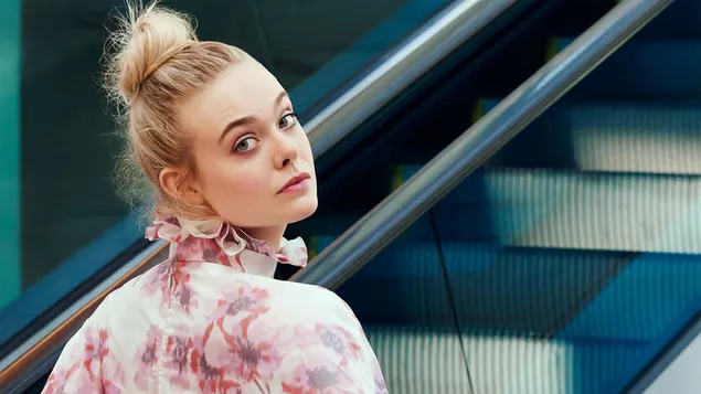 Elle Fanning | Penggambaran Majalah Instyle 4K kertas dinding
