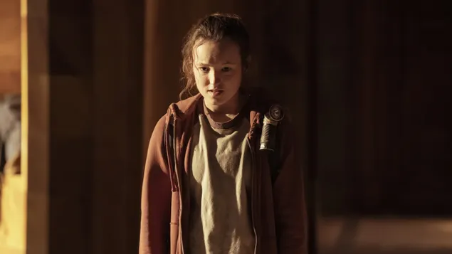 Ellie fra The last of Us-serien 4K bakgrunn