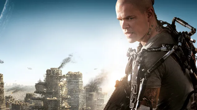 ภาพยนตร์ Elysium - Matt Damon 2K วอลเปเปอร์