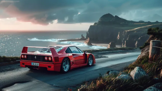 מגלם מצוינות איטלקית: פרארי F40 8K טפט