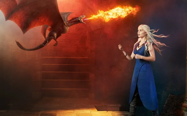 Emilia Clarke and Her Dragon download