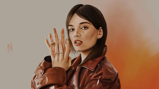 엠마 맥키 (팬 아트) | 미국 여배우 4K 배경화면