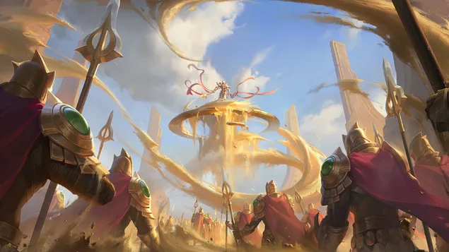 „Emperors Dais“ („Runeteros legendos“) – „Legendų lyga“ (LOL) 4K ekrano užsklanda