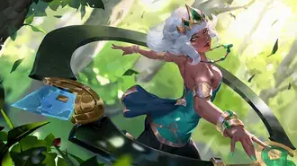 Tapeta Empress of the Elements 'Qiyana' - League of Legends (LOL) 4K