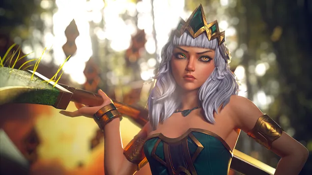 Keizerin van de Elementen 'Qiyana' - League of Legends [LOL] 4K achtergrond