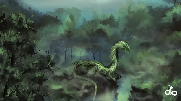 エンチャントされているドラゴン 4K 壁紙