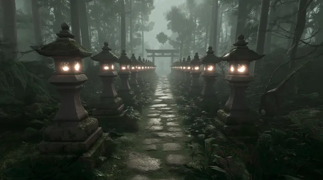 antik tas fenerlerle dolu buyulu yol indir